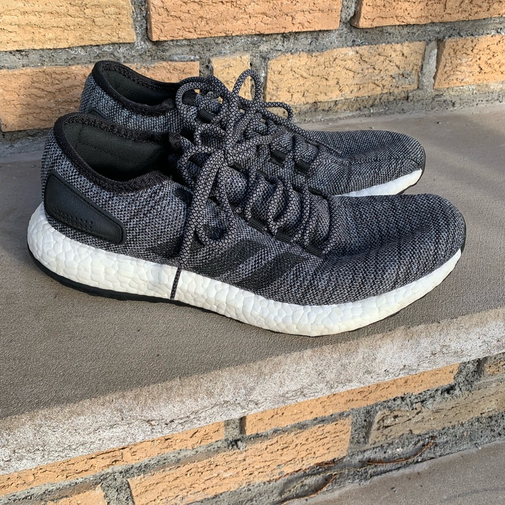 Adidas Core Black Pureboost - Size US M 9 - EUC Excellent Used Condition